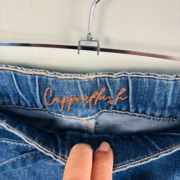 Copper Flash Mid Rise Denim Jogger Size 20W - Picture 3 of 4